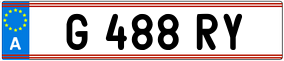 Trailer License Plate